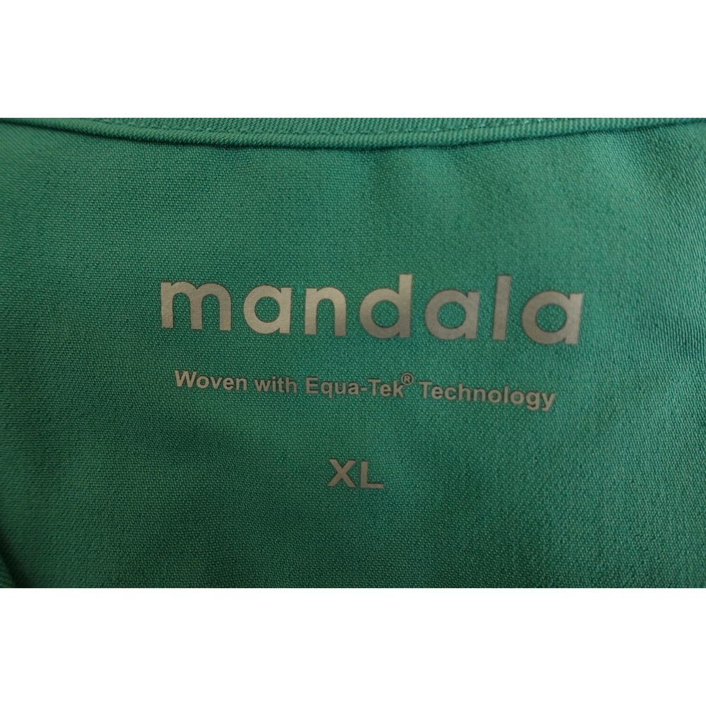 Mandala Womens Size XL Surgical Green Short Sleeve V Neck 6 Pocket Scrub Top NWT - Picture 2 of 11
